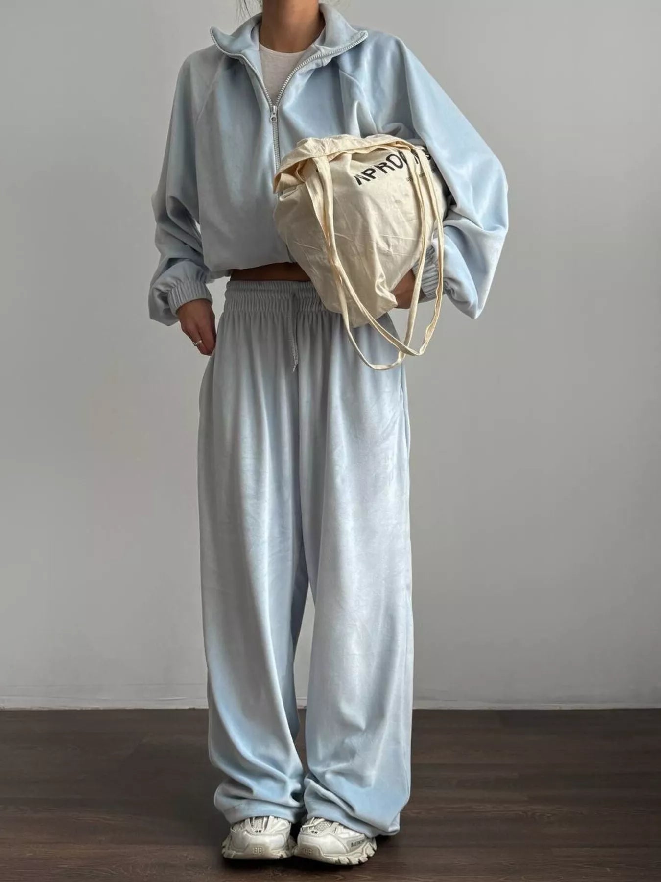 Hazel Blues® | Zip Up Long Sleeve Outerwear and Pants Set