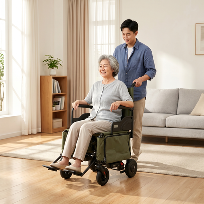 Ultra‑Light Foldable Motorized Wheelchair for Adults with Limited Mobility