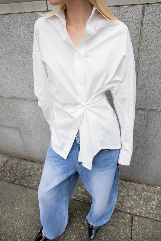 OVERSIZED DRAPED SHIRT
