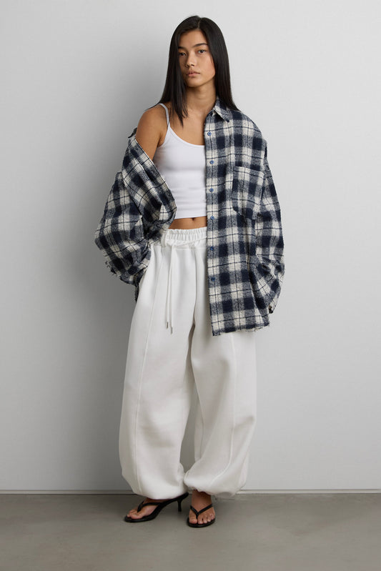 PLAID DISTRESSED VINTAGE SHIRT