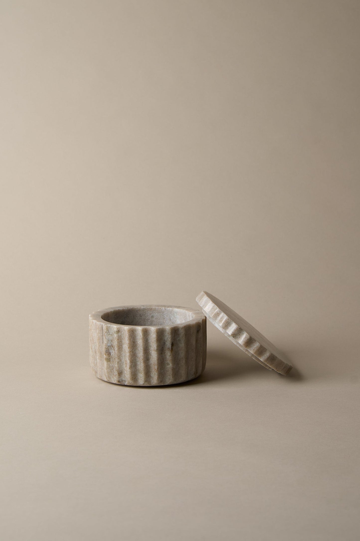 SHORT MARBLE CANISTER