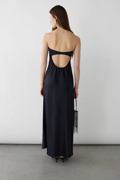 TUBE MAXI DRESS WITH SCARF
