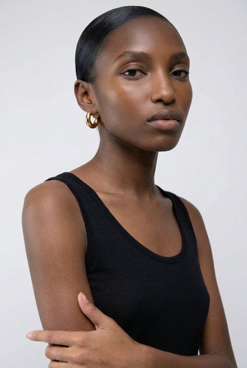 THICK HOOP EARRINGS