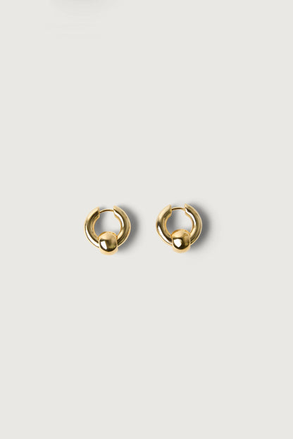 BALL DROP HOOP EARRINGS