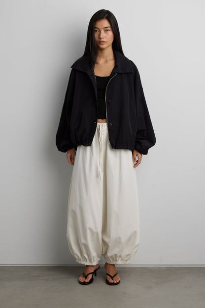 FUNNEL NECK NYLON JACKET