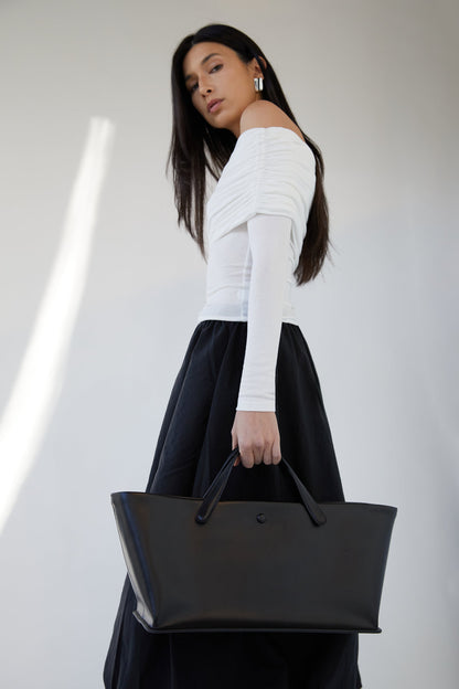 OFF THE SHOULDER FOLD-OVER TOP