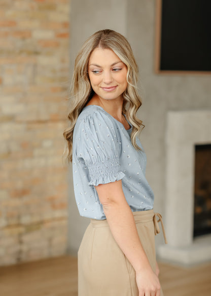 Alisa Short Ruffle Sleeve Top - FINAL SALE