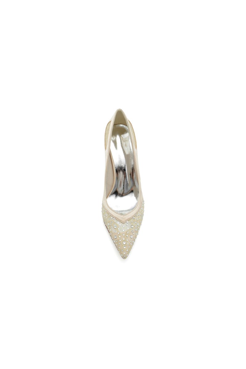 Beaded Wedding Shoes with Rhinestone
