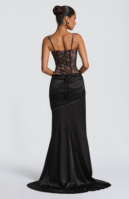 Claudette Maxi Skirt - Black