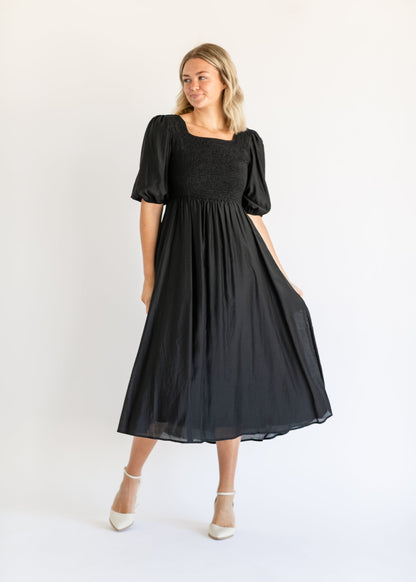 Kayleen Smocked Bodice Maxi Dress - FINAL SALE