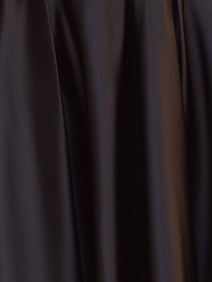Black - A Line Straps Satin Short Homecoming Dresses With Flower