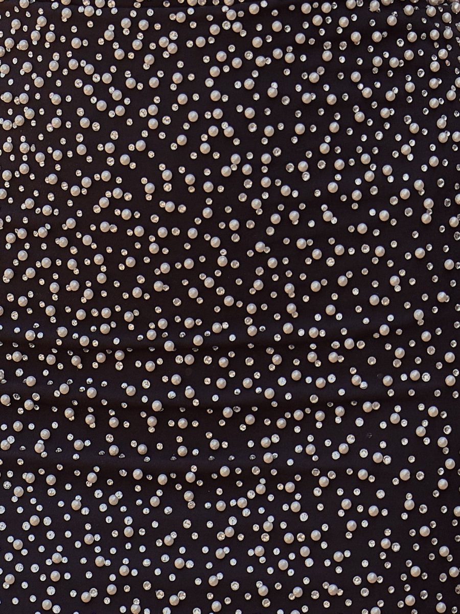 Black - Bodycon Strapless Mini Party Dresses With Beadings