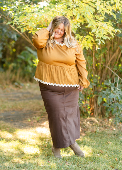 Stella Brownstone Denim Maxi Skirt - FINAL SALE