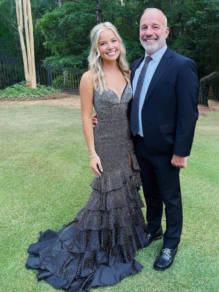 Black Spaghetti Straps Mermaid Long Prom Dress With Beading